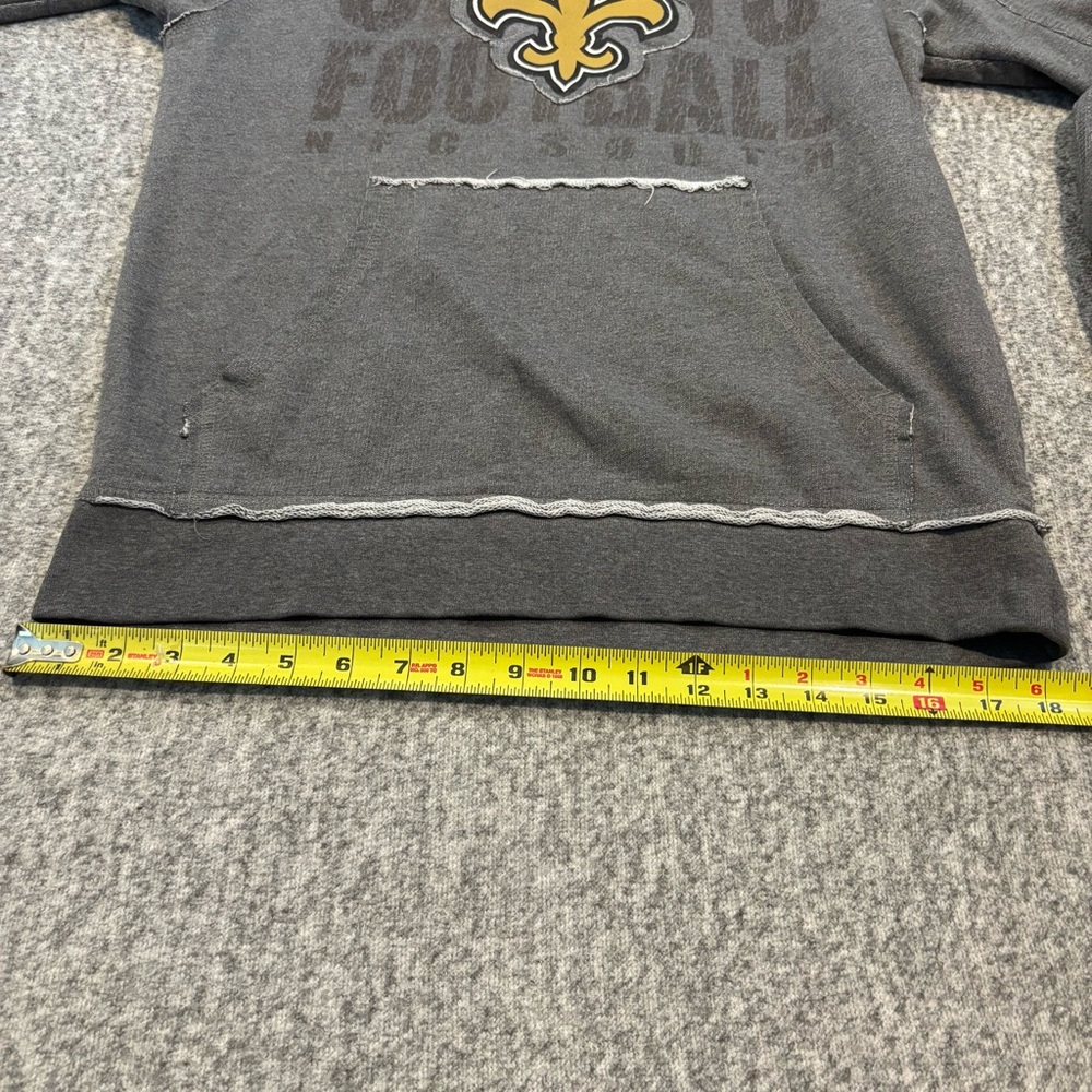NFL New Orleans Saints Women’s Small Hoodie Sweatshirt Distressed Football - Picture 6 of 6
